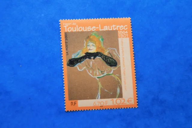 TIMBRES DE FRANCE  2001 TIMBRE NEUF**LUXE N° 3421  grand format TOULOUSE LOUTREC