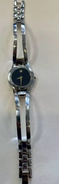 MOVADO Ladies Swiss Amorosa Stainless Steel Bangle Bracelet 24mm Watch