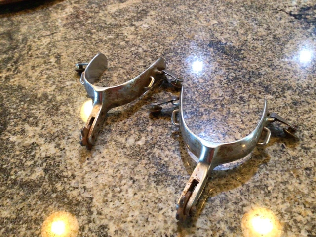 Vintage set  Western Cowboy Spurs Made In Colorado