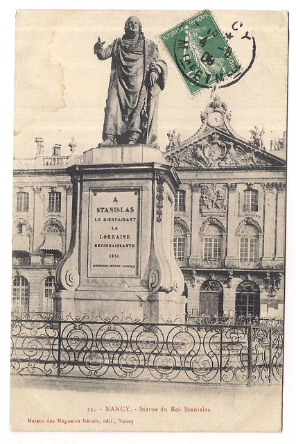 nancy , statue du roi stanislas -