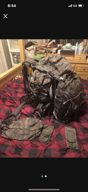US Military ACU MOLLE II LARGE RUCKSACK BACKPACK - COMPLETE KIT - ARMY Ruck USGI