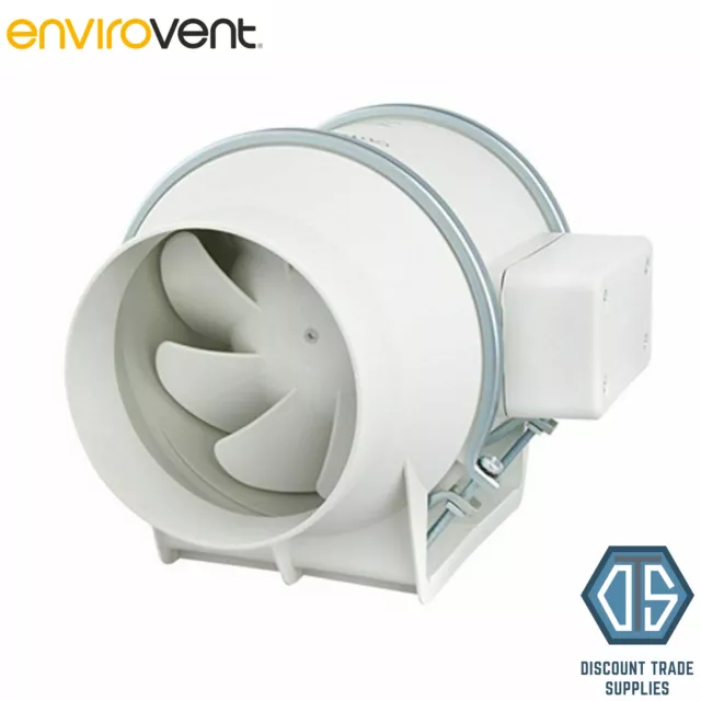 Ventilateur extracteur minuterie en ligne 230 V Envirovent SILMV160/100T
