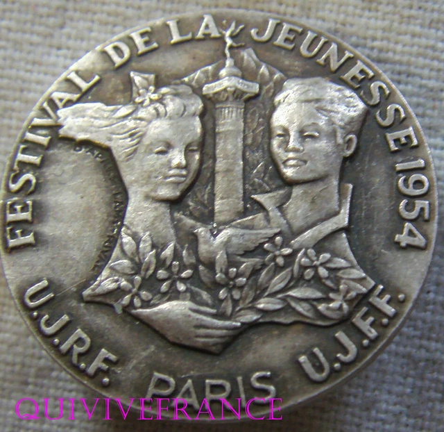 Insigne Original ČSM - Organisation De La Jeunesse Communiste Tchécoslovaquie