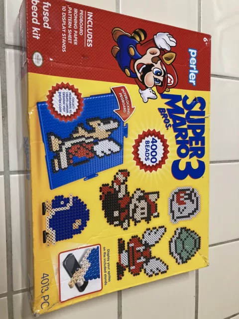 Super Mario Bros. 3 Perler Fused Bead Kit 4,000 Beads 2017 Open Box  Read