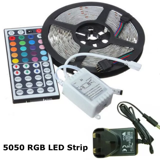 5050 Rgb Led Strip Lights Colour Changing Tape Under Cabinet Kitchen Lighting