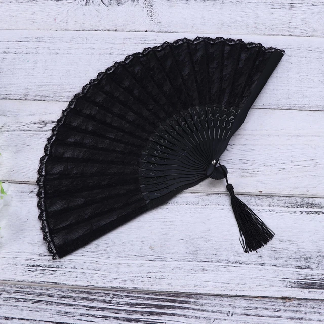 Ventilatori in cotone a mano bambù donne stile giapponese cavi