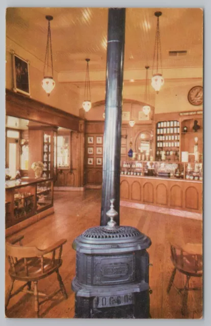 Theme Park & Expo~Upjohn Pharmacy In DIsneyland~Vintage Postcard