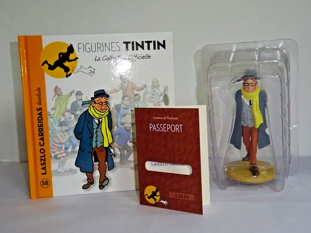 FIGURINE TINTIN COLLECTION officielle n° 58 Carreidas - Emballage d