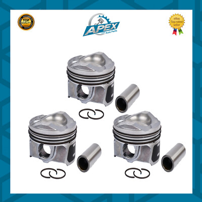 Set di 3 PISTONI CON ANELLI PER FORD 1.0 12V EcoBoost MOTORE-alta qualità 
