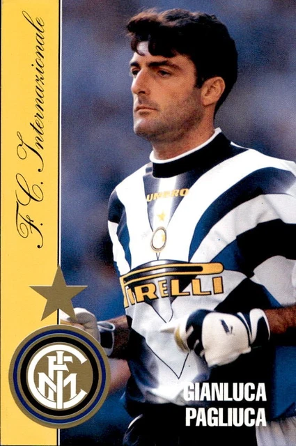 Poster GIANLUCA PAGLIUCA – Avec Autographe Imprimé, Original Phénomène Inter