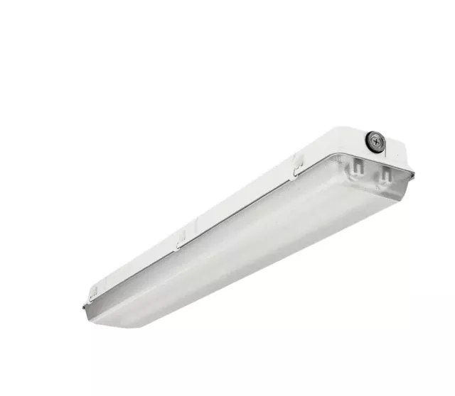 Lithonia Lighting 4 ft. 2-Light White Fluorescent T8 Wet Light Strip