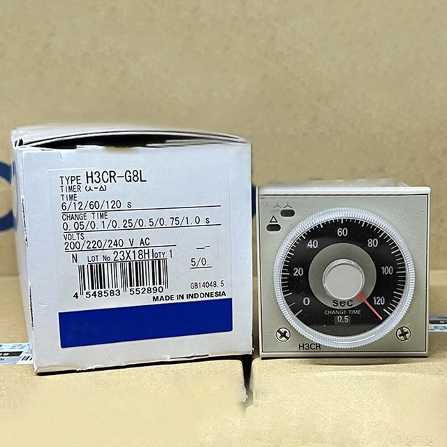New Time Delay Relay H3CR-G8L For Omron AC 220V In Box