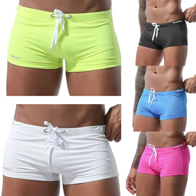Comodo Uomo Nuoto Pantaloncini Sexy Boxer Slip for Piscina Festa E Spiaggia Day