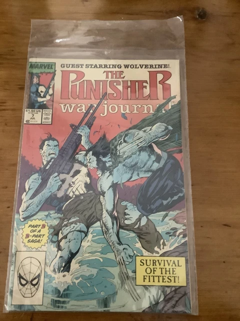 The Punisher War Journal Vol 1 #7 July, 1989 Marvel Comic Book By Carl Potts