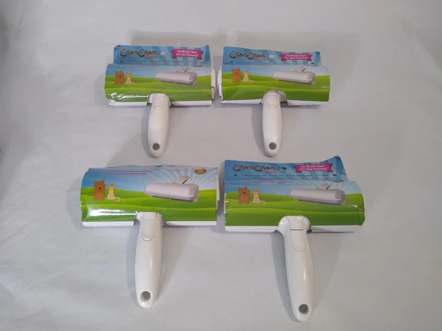 ChomChom Roller Dog and Cat Hair Remover. No More Tape. Reusable! LOT OF 4