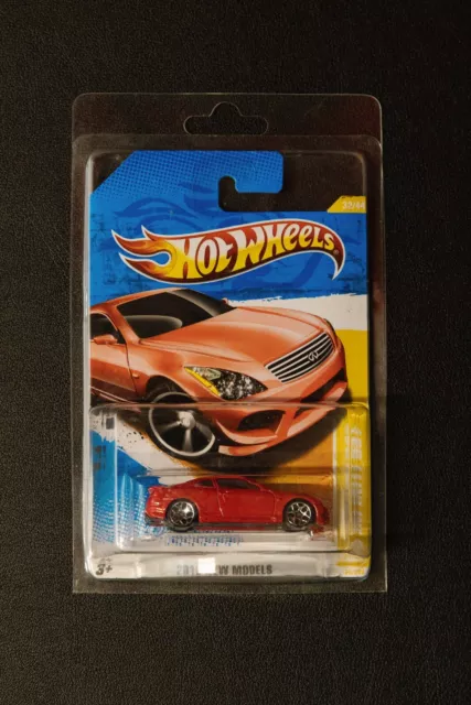 Hot Wheels ‘10 INFINITI G37 2010 New Models "INFINITY" misprint - Rare (Red)