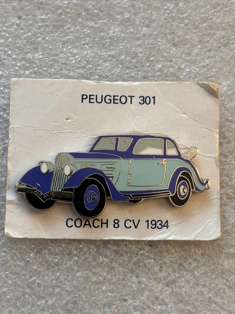 Pin's Automobile Peugeot Paris - Ancienne Voiture, Zamac Signé Hélium Paris