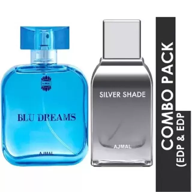 Perfume frutal Ajmal Blu Dreams EDP Citurs 100 ml para hombre y tono plateado EDP