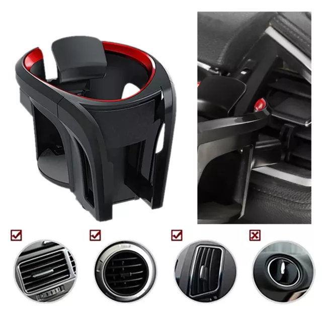 2 in 1 Car Mobile Phone Seat Cup Holder Water Bottle Drink Coffee Food Storage ❈