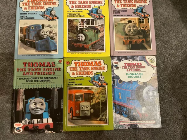 Vintage Ladybird Book Bundle X6 Thomas The Tank Engine And Friends