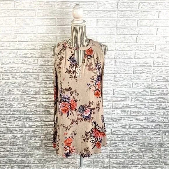 Miss Me Floral Cold Shoulder Boho Dress Size Medium