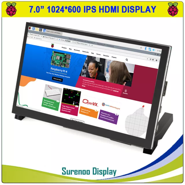 7.0" 1024*600 IPS HDMI Display TFT LCD Module Screen Capacitive Touch Panel