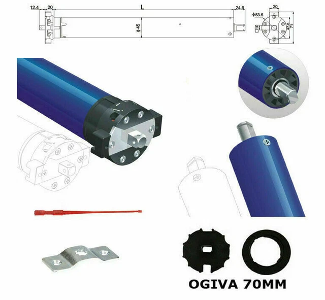 Moteur pour stores standards 10 Nm Schellenberg - Cablematic