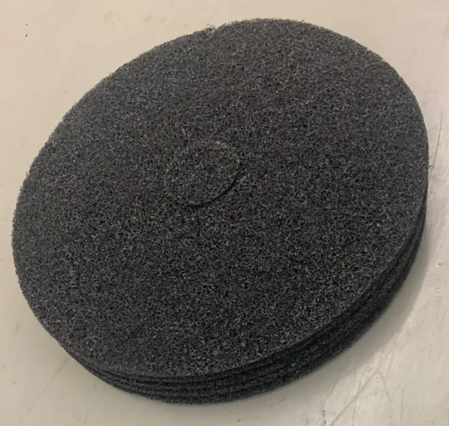 Floor 17" Round Black Color Scrubbing Maintenance Cleaning Pads