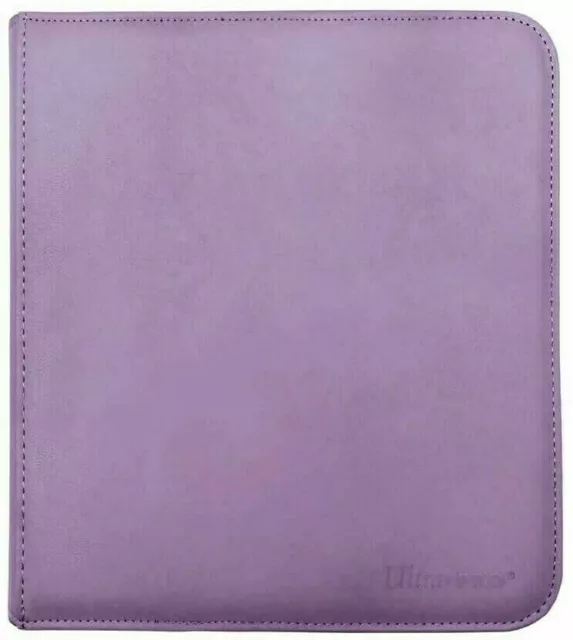 ULTRA PRO Binder 12 pocket Zippered PRO Binder Holds 480 Cards PURPLE NEW 2