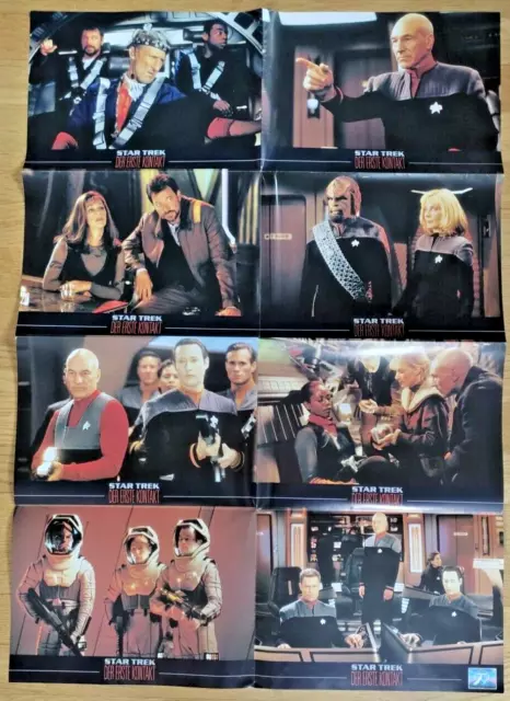 STAR TREK "Der Erste Kontakt" - Vintage Poster  Filmposter mit Einzelszenen 1997