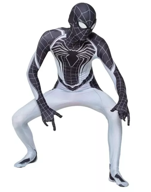 Spiderman Blanc Cosplay Ben Reilly Déguisement Into Spider Verse Toute Taille