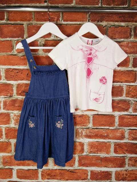 Girls Bundle Age 2-3 Years Next John Lewis Dress Top T-Shirt Pinafore Set 98Cm