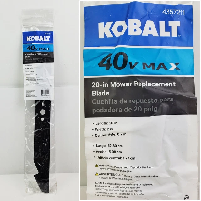 Kobalt lawn sales mower blade replacement