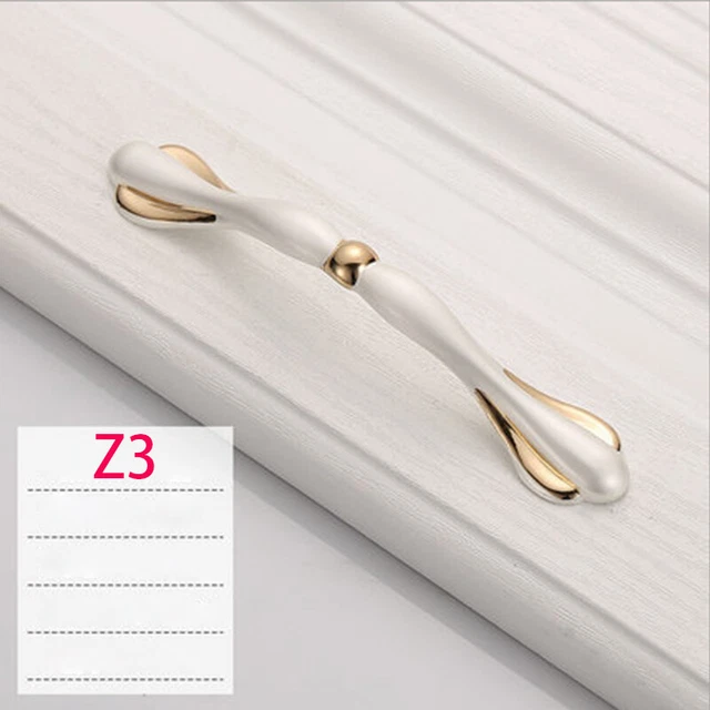 1Pcs/2Pcs French Style Furniture Kitchen Cupboard Bar Door Knob Handle Drawer 8