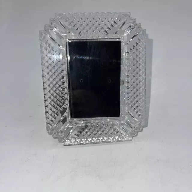 Gorgeous Rare Retired Waterford "Makefield" Crystal 2" x 3" Picture Frame