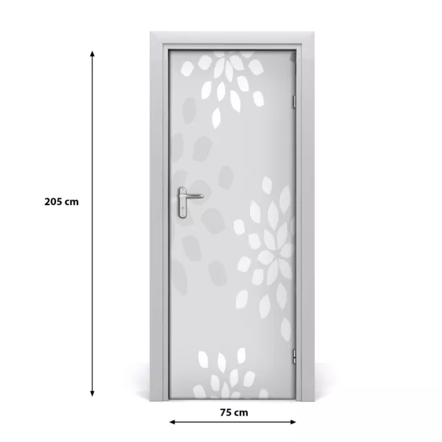 Pegatinas Para Puertas de Autoadhesivo Murales  75x205 cm patrón de flores