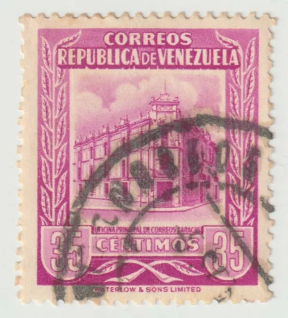 1953 Venezuela - Caracas Post Office "EE. UU. " - 35 C Stamp