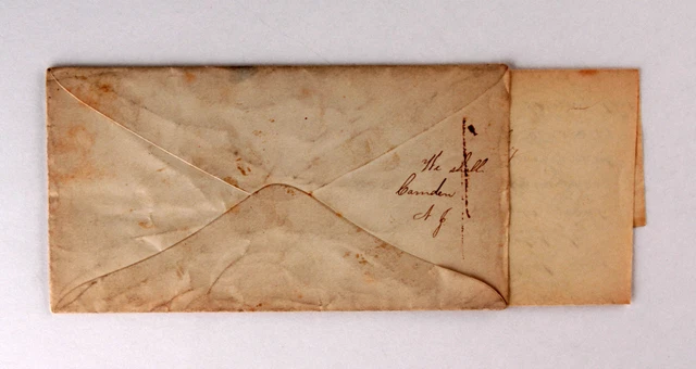 1865 Civil War Era Letter- Discharged Officer's Letter to Daughter Camden, NJ 1865 Civil War Era Letter- Discharged Officer's Letter to Daughter Camden, NJ