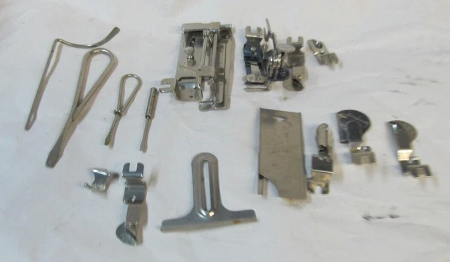 Lot of vintage Greist   Sewing Machine attachments and  tools