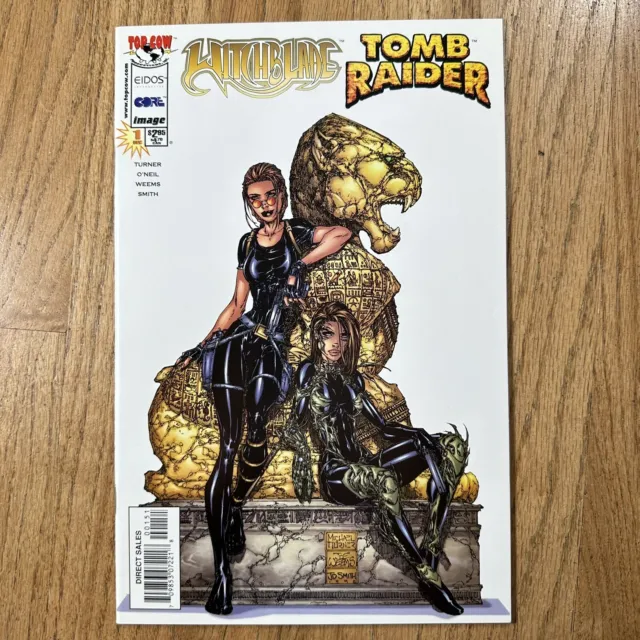 Witchblade Tomb Raider One Shot Michael Turner Cover Image Top Cow 1998 NM