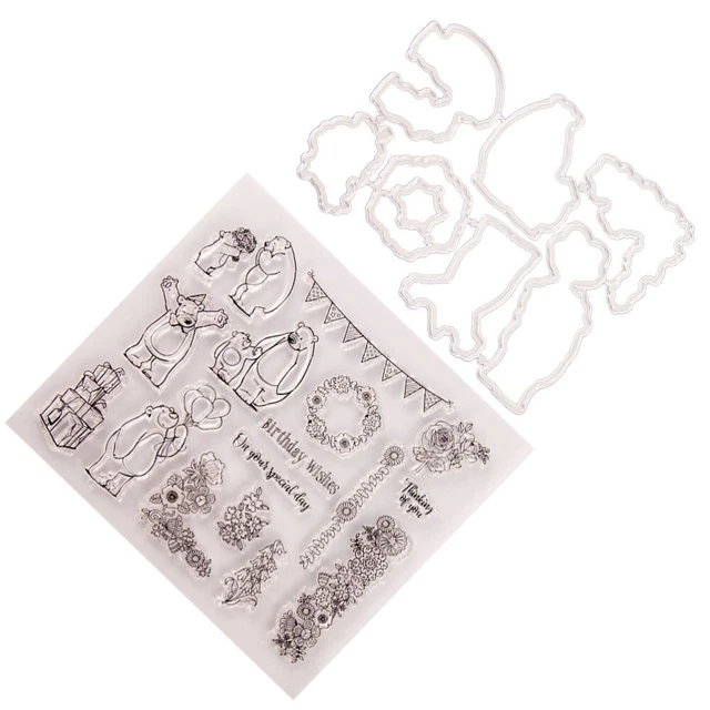 Schöne Stanzform Silikonstempel Scrapbooking-Briefmarken Siegel Schablonen