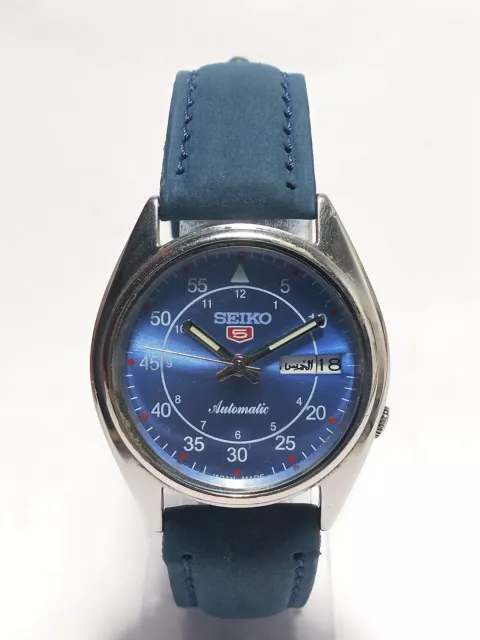 Vintage Seiko Automatic Movement Day Date Analog Dial Wrist Watch F25