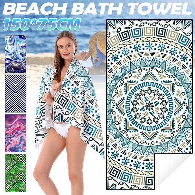 Extra Large Jumbo Microfiber Lightweight Beach Towel Sports Gym Travel Camping
