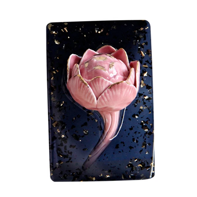 Flor de escritorio, tridimensional, bordes lisos, artística, innovadora,