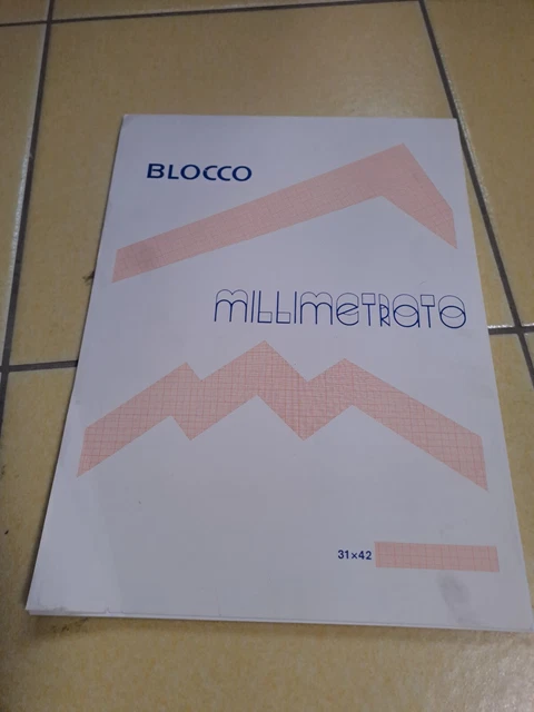 Blocco Carta Millimetrata A4 - 50 Fogli 95g/m² Con Griglia Blu 1/5/10mm Per Disegni Tecnici - Foto 3