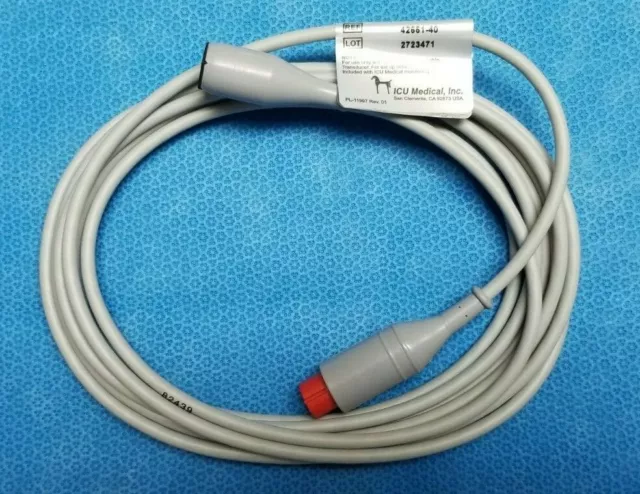 (N) ICU Medical / Transpac Cable Ref: 42661-40 / New - Open Box / (B522)