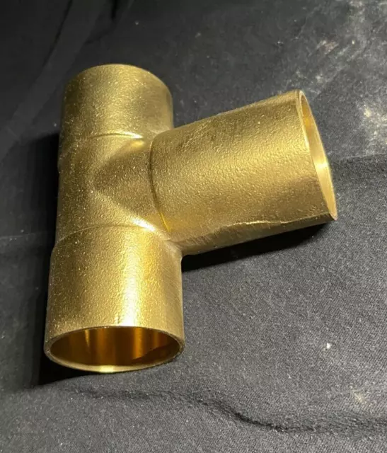 Kallista 1-1/2" x 1-1/2" x 1-1/2" Inch Copper Tee Sweat Plumbing Fitting CxCxC