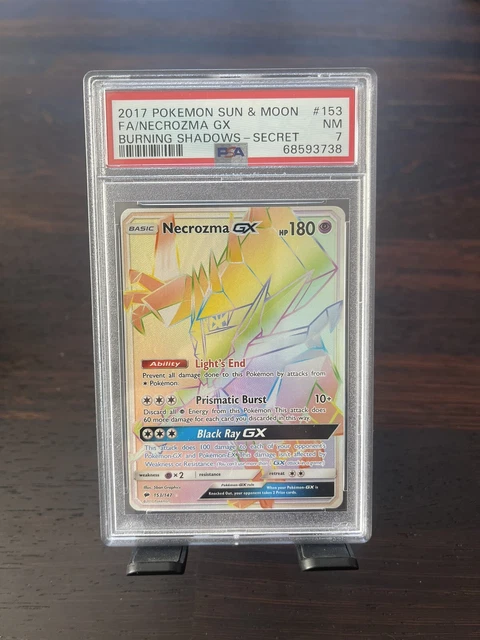 Pokémon - Burning shadows Secret - lycanroc gx holo psa 8