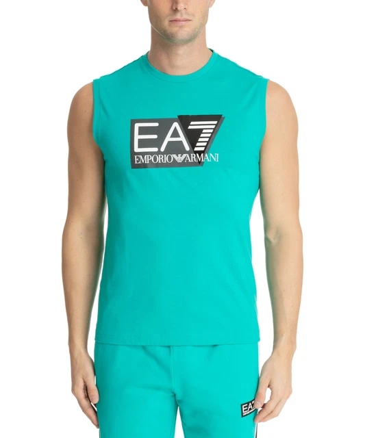 Emporio Armani EA7 canottiera uomo 3DPT80PJ02Z1815 verde Spectra Green canotta