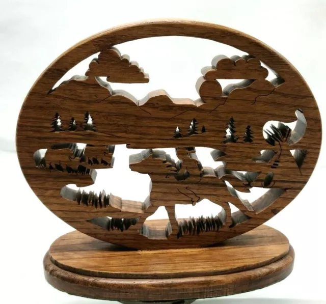 Vintage Carved Camphor Wood Stand